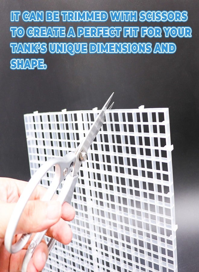 MHLLGN 8 Pack Transparent Acrylic Tank Lid with Clips, Aquarium Lid Hood, Fish Tank Top Cover, Breeder Tank Lid, Acrylic Grid Panel Fish Tank Lid, Aquarium Cover Lid - Image 5
